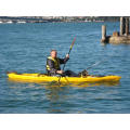 Kayak de pesca único con pedales